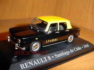 【送料無料】模型車 モデルカー ルノータクシーサンティアゴチリミントrenault 8 taxi santiago chile 1965 143 mint