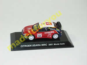 【送料無料】模型車 モデルカー ラリーカーコレクションシトロエンモンテカルロ164 rally car collection ss18 164cmscitroen xsara wrc 2003 monte carlo|hokushin