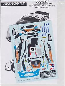 【送料無料】模型車 モデルカー フォードフィエスタオストバーグラリースウェーデンデカールford fiesta rs wrc m ostberg rally sweden 2012 decals