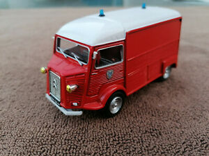 【送料無料】模型車 モデルカー トップソリドシトロエンタイプsolido citroen type h fireman at 143 top state like