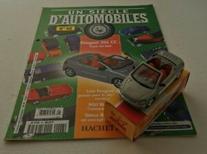 【送料無料】模型車 モデルカー プジョーオリジナルボックスsolidopeugeot 206 cc 1999 original box booklet no 48