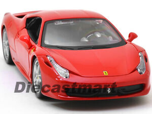 【送料無料】模型車 モデルカー フェラーリイタリアロッソモデリーノオートダブブラゴヌオーヴォferrari 458 italia rosso 124 modellino auto da bburago 26003 nuovo per 2015