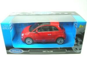 【送料無料】模型車 モデルカー フィアットfiat 500 red 2007 124 welly 12,494円