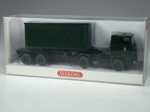 【送料無料】模型車 モデルカー nlkr6 wiking ford transcontinental british army container top bnib