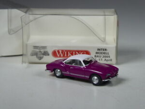 【送料無料】模型車 モデルカー ウィキングスペシャルモデルカルマンギアピンクnlkr16 wiking special model vw karmann ghia pink for imb 2005 bnib