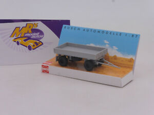 【送料無料】模型車 モデルカー ブッシュアンヘンガーキププヘスタンゲグラウbusch 53002 anhanger hw 60 mit kippgestange in grau 187 neuheit