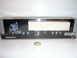 【送料無料】模型車 モデルカー モトアートボルボセミトレーラーグレーカーテンmotorart volvo semi trailer fh 12 grey white curtain at 187|hokushin