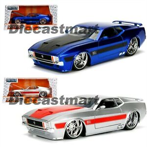【送料無料】模型車 モデルカー フォードマスタングマッハジェイダグランデティエンポムスクロデメタルモデロコッシュ1973 ford mustang mach 1 124 jada grande tiempo musculo de metal modelo coche *