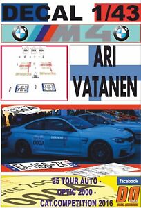 【送料無料】模型車 モデルカー デカールツアーオートエディションアリバタネンツアーオートdecal 143 bmw m4 tour auto edition ari vatanen tour auto 2016 0 car 01