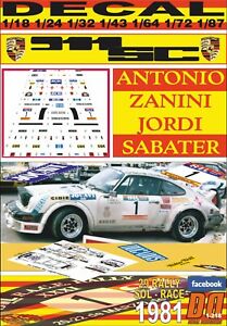 【送料無料】模型車 モデルカー デカールポルシェザニニソルレースdecal porsche 911 sc a zanini r solrace 1981 dnf 01 12,351円