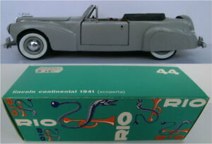 【送料無料】模型車 モデルカー リオリンカーンコンチネンタルカブリオレrio 44 lincoln continental v 12 cabriolet 1941, m 143