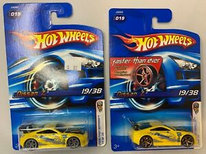 【送料無料】模型車 モデルカー ホットホイールコモールドイエローlot of 2 hot wheels nissan 350 z faster than ever fte, co mold *yellow* 164