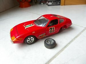 【送料無料】模型車 モデルカー フェラーリデイトナマジョレットミニチュアferrari 365 gtb4 daytona 21 124 majorette miniature defect｜hokushin