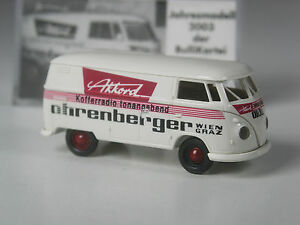 【送料無料】模型車 モデルカー レアブレキナスペシャルモデルボックスイヤーズベルガーウィーングラーツrare brekina special model vw t1 box ears berger vienna graz bnib|hokushin