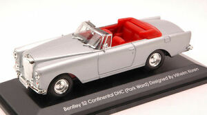 【送料無料】模型車 モデルカー ベントレーコンチネンタルパークワードデザインヴィルヘルムコーレンシルバーbentley s2 continental dhc park ward designed vilhelm koren 1960 silver 143