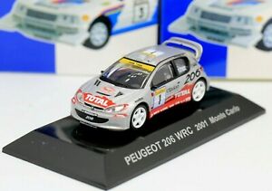 【送料無料】模型車 モデルカー プジョーモンテカルロラリーcms 164 ss 85 secret car peugeot 206 2001 monte carlo rally wrc