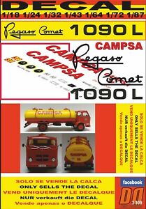 【送料無料】模型車 モデルカー デカルペガソコメトキャンプサdecal pegaso comet 1090 l 1970 campsa 06