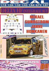 【送料無料】模型車 モデルカー デカルランチアデルタインテグラテレサンドストロームニュージーランドdecal lancia delta hf integrale msundstrom r zealand 1992 4th 06｜hokushin