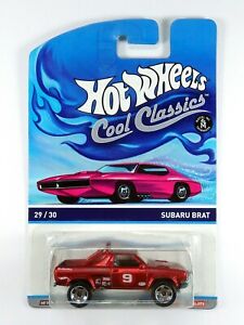 【送料無料】模型車 モデルカー ホットホイールクールクラシックススバルブラットスペクトラフロストレッドカラーhot wheels cool classics subaru brat spectrafrost red color 2930