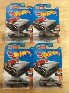 【送料無料】模型車 モデルカー ホットホイールザマックシェビーロット2016 hot wheels zamac ’67 chevy c10 lot of 4