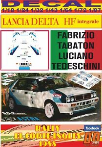 【送料無料】模型車 モデルカー デカルランチアデルタインテグルタバトンエルコルテイングルスdecal lancia delta integrale rtabaton r el corte ingles 1988 2nd 06