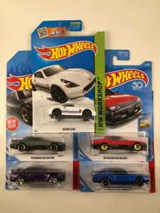 【送料無料】模型車 モデルカー ホットホイールロットhot wheels nissan lot of 5 different cars jdm all different low shipping