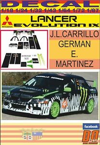 【送料無料】模型車 モデルカー デカルランサーカリロドイツモンスターdecal mitsubishi lancer evo ix jj carrillo german 2012 monster 06