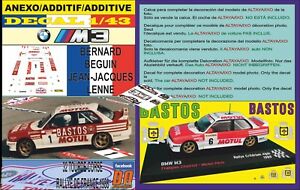 【送料無料】模型車 モデルカー アネクソデカルベギンコルセanexo decal 143 bmw m3 bbeguin tde corse 1988 7th 06