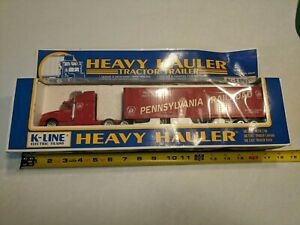 【送料無料】模型車 モデルカー ラインペンシルベニアトタートレーラーモデルkline pennsylvania railroad tractor trailer model
