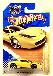【送料無料】模型車 モデルカー ホットホイールフェラーリイタリアイエローモデル2010 hot wheels ferrari 458 italia yellow model 34340 htf｜hokushin