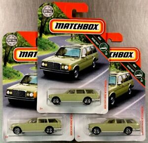 【送料無料】模型車 モデルカー マッチボックスメルセデスベンツワゴングリーンフリーシップロットmatchbox mercedesbenz w123 wagon green lot of 3 mbx trip free ship｜hokushin