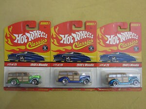 【送料無料】模型車 モデルカー ホットホイールクラシックシリーズウッディロットhot wheels classics series 1 1940s woodie 11 of 25 lot|hokushin