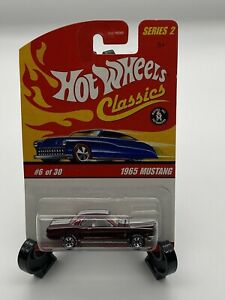 【送料無料】模型車 モデルカー hot wheels classics series 21965 mustang 6 of 30 spectraflame purple