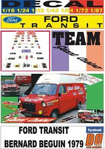 【送料無料】模型車 モデルカー デカールフォードトランジットポルシェバーナードベギンdecal ford transit porsche bernard beguin 1979 06｜hokushin