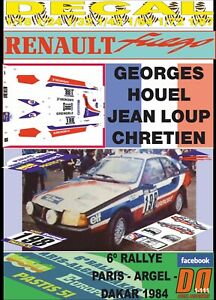【送料無料】模型車 モデルカー デカルルノーフエゴジョルジュヒューエルパリダカールdecal renault fuego georges houel paris dakar 1984 06