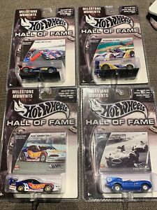 【送料無料】模型車 モデルカー ホットホイールマイルストーンモーメントhot wheels hall of fame milestone moments lot of 4 cars