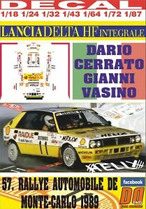 【送料無料】模型車 モデルカー デカルランチアデルタインテグラテレセラートモンテカルロdecal lancia delta integrale dcerrato r montecarlo 1989 7th 06