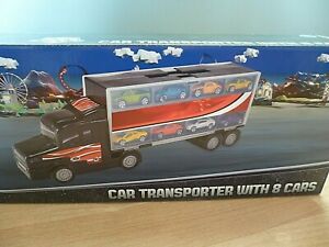 【送料無料】模型車 モデルカー ブランドチャドバレートランスポーターシールbrand chad valley car transporter with 8 cars sealed amp; never opened｜hokushin