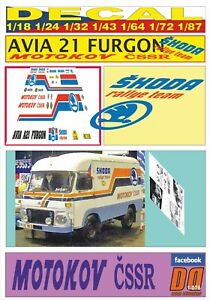 【送料無料】模型車 モデルカー デカルアヴィアファーゴンスコダラリーテムモトコフdecal avia furgon skoda rallye tem motokov 06