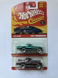 【送料無料】模型車 モデルカー ホットホイールクラシックサンダーバードhot wheels classics 1957 thunderbird｜hokushin