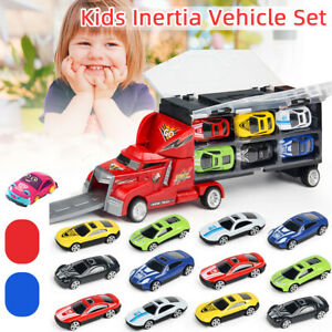 【送料無料】模型車 モデルカー セットトラックシミュレーションモデルトラックプルバック