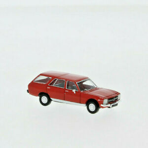 【送料無料】模型車 モデルカー ブレキナプジョーブレークロッソヌオーヴォbrekina pcx870027 peugeot 504 break rosso, 1978, h0, nuovo 2020