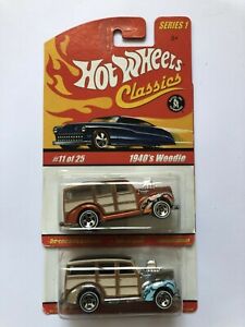 【送料無料】模型車 モデルカー ホットホイールクラシックウッディhot wheels classics 1940´s woodie