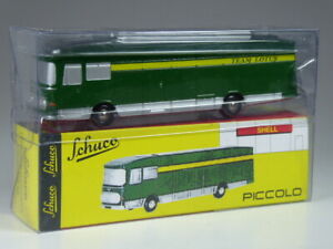 【送料無料】模型車 モデルカー レアシュコピッコロロータスチームトランスポーターrare schuco piccolo lotus team transporter bnib|hokushin