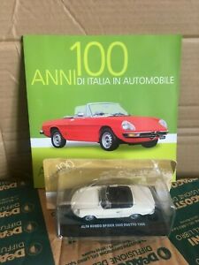 【送料無料】模型車 モデルカー アルファロメオクモデュエットイタリアデアゴスティーニalfa romeo spider 1600 duetto 143 100 years italian cars de agostini｜hokushin