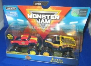 【送料無料】模型車 モデルカー モンスタージャムダブルダウンアースシェイカーmonster jam double down showdown radical protection amp; earth shaker,|hokushin