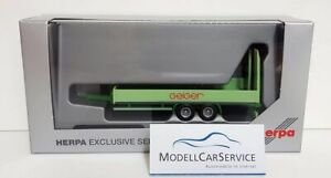 【送料無料】模型車 モデルカー ヘルパソンダーモデルランプガイガーフロアトレーラーherpa sondermodell 187 940702 floor trailers with ramps geiger
