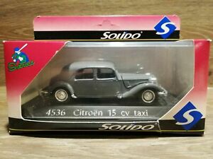 【送料無料】模型車 モデルカー ソリドシトロエンタクシー143 solido 4536 citroen 15 cv taxi｜hokushin