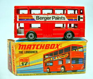 【送料無料】模型車 モデルカー マッチボックスロンドンレッドベルガーペイントインボックスmatchbox sf no 17b the london red berger paints in box|hokushin