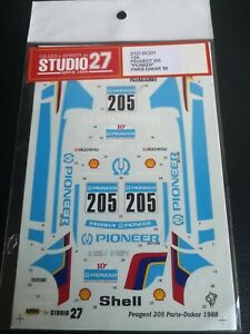 【送料無料】模型車 モデルカー スタジオデカールプジョーピオネパリダカールバージョンst27 dc231 studio 27 124 decals peugeot 205 raid pioner paris dakar 87 2 version｜hokushin